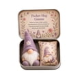 thumbnail image 2 of Tin Gift Set, Pocket Hug Comfort Gift Tin, Get Well Soon Gifts, Thinking of You Gifts, Purple Floral Needle Felt Mini Plush with Portable Fabric Pillow Keepsake Tin, Comforting, 2 of 6