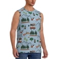 thumbnail image 2 of Balery Camping Caravan Camisetas sin mangas para hombre, absorbe la humedad y protege contra el mal olor.-Large, 2 of 7