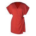 thumbnail image 3 of Mamelucos Mamelucos casuales de mujer Cintura elástica Mono suelto Mono femenino (Rojo L) Kuymtek Rojo T L para Mujer, 3 of 6