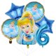 thumbnail image 1 of Disney-Juego de vajilla con temática de Cenicienta para niña, suministros de fiesta, globos, vasos, platos, servilletas, manteles, 1 of 4