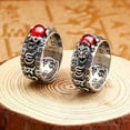 thumbnail image 2 of PiXiu Buddhist Heart Sutra Ring Feng Shui Ring Opening Adjustable Luck Ring, 2 of 17