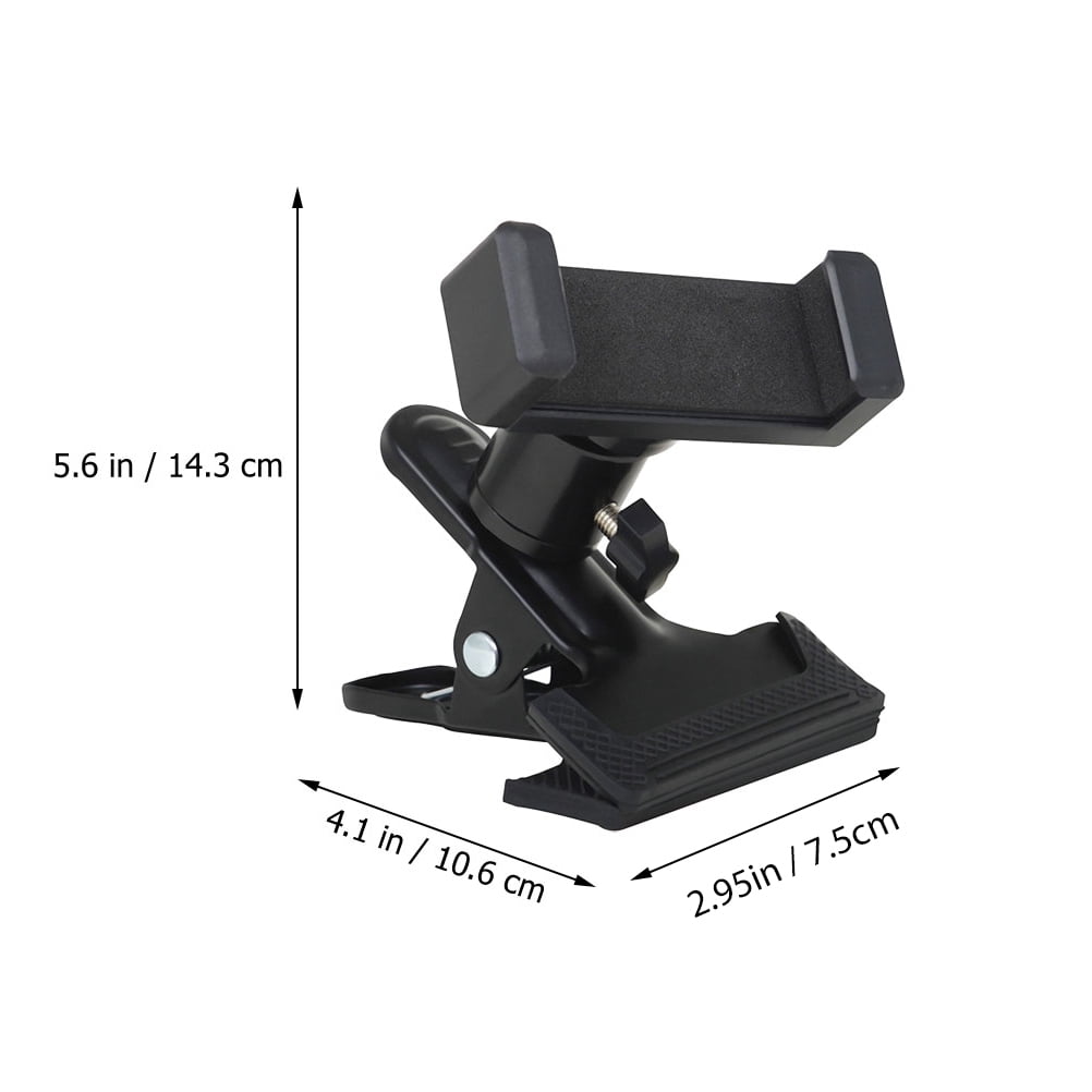 SOPOTUTU Guitar Phone Supporting Bracket Black for Live Streaming and Recording