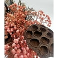 thumbnail image 5 of Set of Decorative Wood Vase in Brown with Real Preserved Mixed Bouquets, 5 of 6
