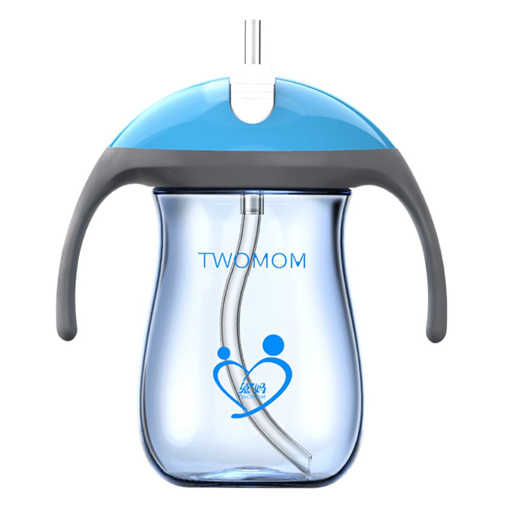 Baby Sippy Cup With Straw Handles Transition Bottle Learner Cup For Infant Toddler Kids BPA Free