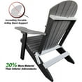 thumbnail image 3 of DuraWeather Poly® Classic King Size Folding Adirondack Chair, 3 of 5