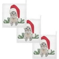 thumbnail image 7 of Dreamtimes 5 PCS Santa Cat Fir Tree Baby Muslin Washcloths, Merry Christmas Face Towel Burp Cloths Ultrasoft Absorbent Cotton Bath Wipes Towels for Newborn Boys Girls, 7 of 7