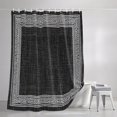 thumbnail image 3 of Black Geometric Shower Curtains for Bathroom, White Greek Key Design Burlap Modern Art Waterproof Fabric Shower Curtain, Decorative Bathroom Curtain for Bathtub, 36"x72" , No Hooks Included, 3 of 9