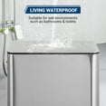 thumbnail image 5 of Space-Saving Bathroom Trash Can with Lid Soft Close, Step Pedal, 4 Gallon/15 L Stainless Steel Trash Bin, Small Garbage Cans for Bedroom, Office, Kitchen, 5 of 8