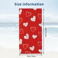 thumbnail image 2 of PHYHOO  Valentine's Day Hearts Microfiber Sand Free Beach Towel Oversized Quick Dry Absorbent for Pool Swimming Bathroom Beach Towel 30x60in, 2 of 8