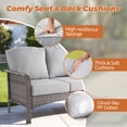 thumbnail image 6 of XIZZI 8-Piece Patio Furniture Outdoor Conversation Set with 4 Swivel Rocking Chair,All-Weather Wicker rattan Outdoor Furniture sets for Backyard, Porch, Patio-Light Gray, 6 of 9