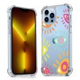 thumbnail image 1 of Abstract Eyes Painting Clear Case for iPhone 13 Pro Max,Aesthetic Art Design Case for Men Women,Unique Soft Transparent TPU Bumper Case Cover, 1 of 5