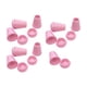 thumbnail image 1 of 10x Topes de campana para extremos de cuerdas de tracción, clips de palanca, sujetadores de decoración, topes de extremos de cordón para manualidades Rosa, 1 of 8