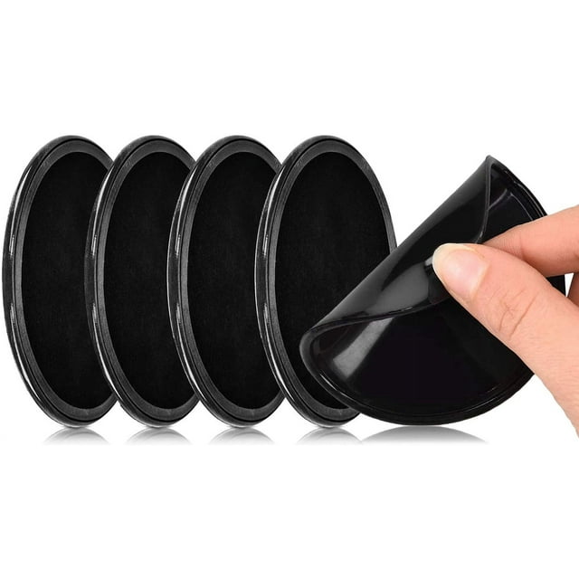 almohadillas de gel adhesivas Nano Magic, alfombrilla antideslizante de silicona reutilizable para soporte de teléfono de coche y GPS, hogar, oficina, sin rastro de pasta (negro)