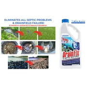 DrainFix & Septic Restorer, Septic Tank Treatment, Bac Enzyme Drain Cleaner, Toilet Drain Clog Remover - 32 fl oz.
