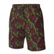 thumbnail image 4 of Balery Burgundy Peony Flowers Traje de Baño Estilo Hawaiano para Hombre, Shorts de Secado Rápido con Bolsillos-Medium, 4 of 6
