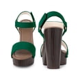 thumbnail image 5 of BLISSFUL STEP Women's Platform Slingback High Block Heel Sandals, 5 of 5