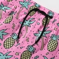 thumbnail image 3 of MADHERO Boy's 2 in 1 Swim Trunks with Liner Funny Printed Swim Shorts for Kids Pink Pineapple/Blue Duck 8, 3 of 7