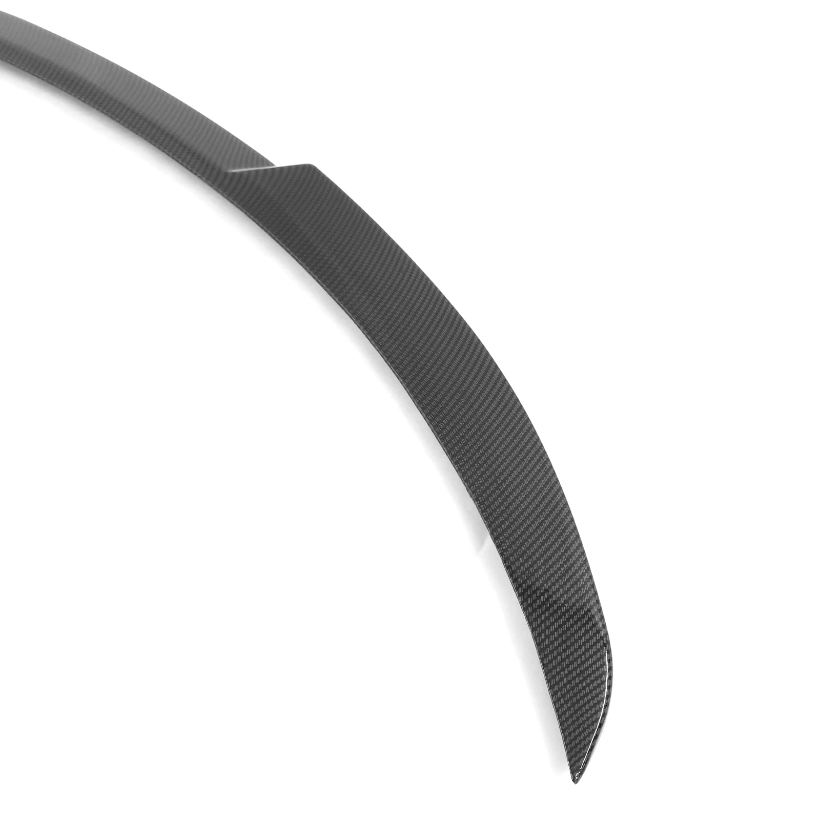 Ikon Motorsports Compatible with 20-24 Tesla Model Y IKON Style ABS Rear Trunk Spoiler - Carbon Fiber Print