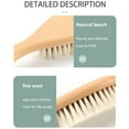 thumbnail image 4 of Peine de pelo de cabra suave y masajeador de cerdas de madera para bebés, 4 of 5