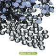 thumbnail image 3 of Uxcell Rhinestones Hotfix de fondo plano de cristal para decoración de ropa de bricolaje Negro Transparente 4mm, 3 of 5