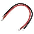 thumbnail image 1 of Cables de batería Unique Bargains 4 AWG Calibre 10mm Anillo Terminal Ensamblado 50cm Negro Rojo, 1 of 1