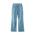 thumbnail image 6 of Trousers for Women High Rise Flared Wide Leg Slacks with Front Crease, Versatile Business Casual Pants, 6 of 7
