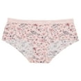 thumbnail image 6 of Marilyn Monroe Women's Seamless Sports Band Hipster Panties 5 Pack - Blush Pink Florals - Large, 6 of 10