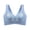 Sky Blue, variant on Women's Large Size Seamless Beautiful Back Sports Vest, Wireless Gathering Underwear with Accessory Breast Collection, High Elasticity Fitness Bralette, Smooth Anti Bulge Support Yoga Bra