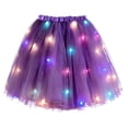 thumbnail image 4 of XIAOCHA Womens LED Light Up Tulle Tutu Skirt Elastic Waist Flashing Festive Party Skirts, 4 of 4