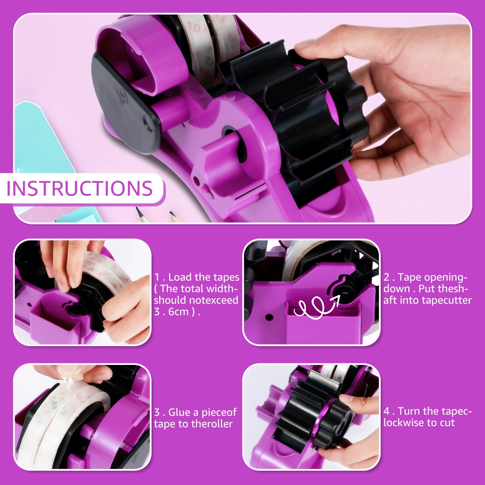 1 Unit ABS Heat Tape Dispenser Professional Adhesive Distribution