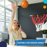 Anzmtosn Mini Indoor Basketball with Pump, Size 5