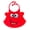 Red, variant on Primo Passi Silicone Baby Bib with Food Catcher, Waterproof Feeding Bib, Pink Necklace