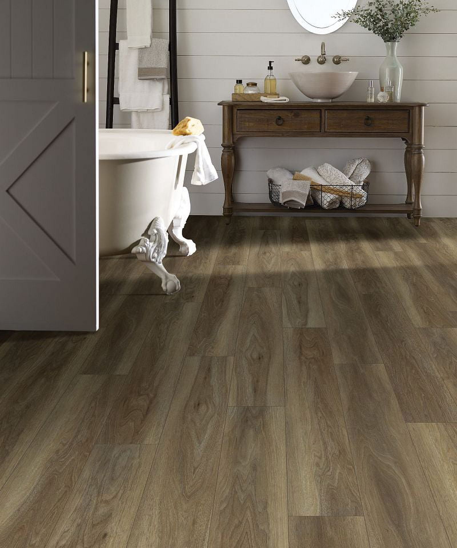 Shaw Floors Wildwoods 7 in. x 8 in. Fawn Walnut, Luxury Vinyl Plank Sample