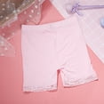 thumbnail image 6 of XXWXYD Lace Trim Kids Athletic Shorts, Anti-Slip Elastic Waist Summer Playwear, Lightweight Stretchy Cotton Pants for Girls Outdoor Activities, 6 of 7