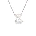 thumbnail image 2 of Delight Jewelry White ''Little Sister'' with Heart Silvertone Dream Big Pendant Necklace, 25", 2 of 4
