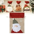 thumbnail image 2 of XKHAZA Large Christmas Burlap Gift Bags, Reusable Farmhouse Snowflake Christmas Bag for Treat Goodie Wrapping Xmas Party Favors Supplies, 2 of 9
