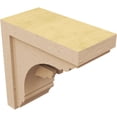 thumbnail image 5 of 7"W x 14"D x 14"H Classic Warren Rough Cedar Woodgrain TimberThane Corbel, Primed Tan, 5 of 6