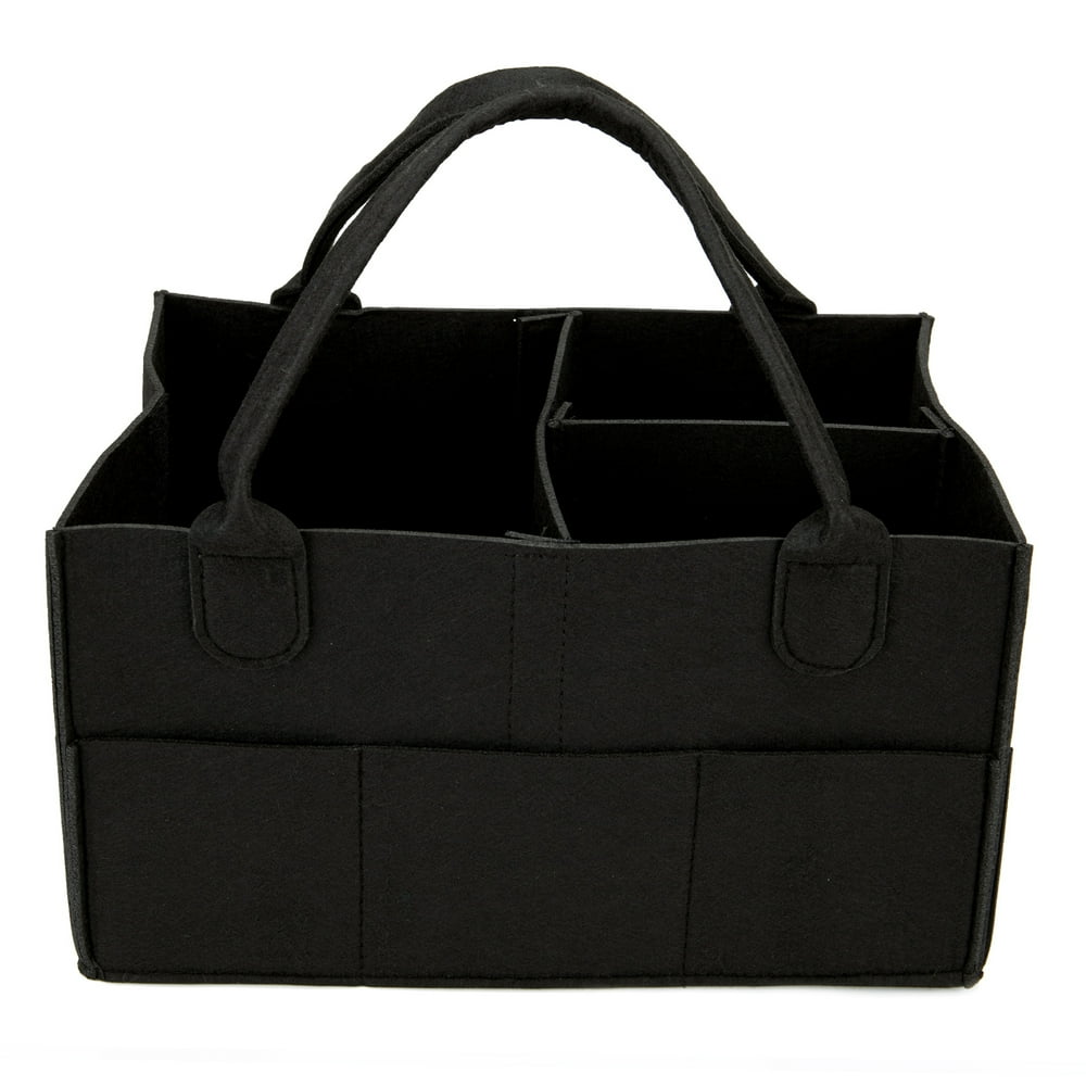 SAYFUT Felt Diaper Bag Foldable Felt Storage Bags Diaper Caddy Newborn