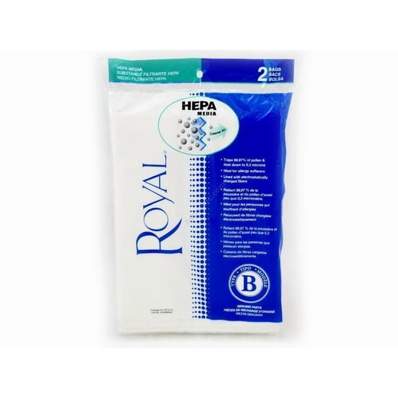 1 Genuine Royal Dirt Devil Style B HEPA Cloth Vacuum Cleaner Bags AR10110 OEM Vac Vacuum Cleaner bag