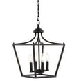 thumbnail image 2 of JONATHAN Y Camden 13" 4-Light Iron Classic Midcentury Pendant Lantern, Oil Rubbed Bronze, 2 of 8