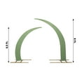 thumbnail image 3 of Efavormart Set of 2 Sage Green Spandex Half Crescent Moon Wedding Arch Covers, Custom Fitted Backdrop Stand Cover for Curved Arbor Flower Balloon Frame, 3 of 6