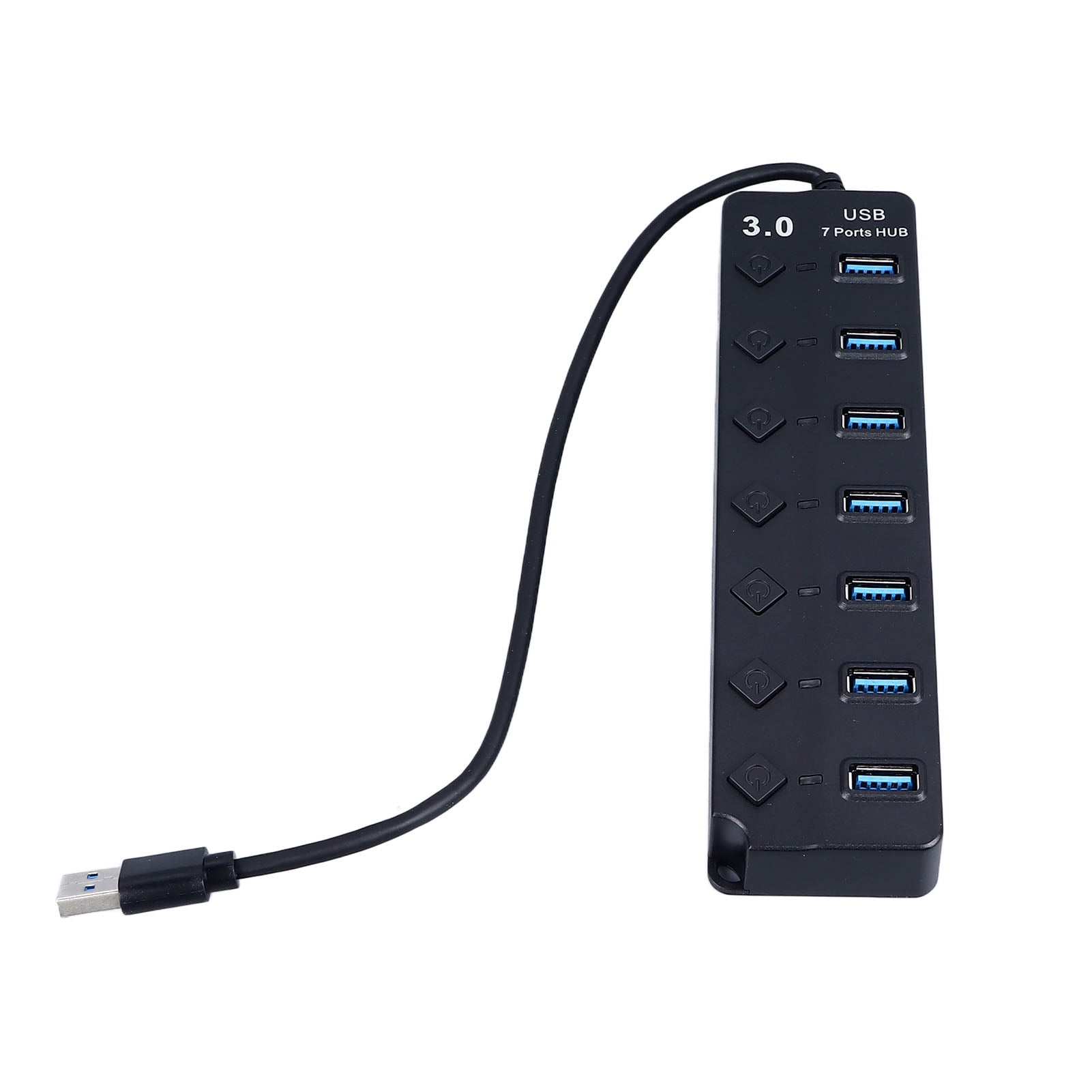 USB Hub, Save Power Independent Switch 7 Ports USB Extender  for Laptops