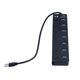 thumbnail image 4 of Concentradores de redes de computadoras concentrador USB con interruptor independiente 7 puertos livianos compatibles con múltiples dispositivos para dispositivos ANGGREK Otros, 4 of 7