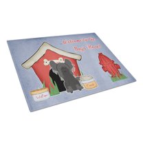 Caroline's Treasures Dog House Collection Chinese Crested Black Glass Cutting Board Large