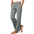 thumbnail image 3 of Noric Women High Waist Straight Golf Pants Stretch Lightweight with Pockets for Golf Training Yoga Commute Trousers, 3 of 9