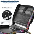 thumbnail image 4 of FORMRS Zipper Binder with Shoulder Strap 2-inch Ring 500 Sheet Capacity File Bag, Colorful Wavy Plaid, 4 of 5