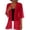 03-Red, variant on Lightweight Summer Cardigan for Women 3/4 Sleeve Open Front Cardigans Casual Beach Vacation Cover Up