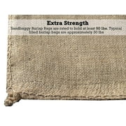 Sandbaggy Burlap Sand Bag, Brown, 50 Count