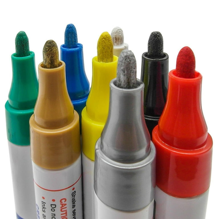 24 Colors Dual Tip Marker Paint Pens Set Universal Permanent for Art DIY  Project