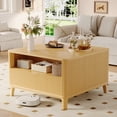 thumbnail image 4 of TOKSOM 31.5" Square Lift-Top Coffee Table with Drawer & Open Shelf - Adjustable Height Side Table for Living Room, Bedroom, Sturdy Metal Frame (150 lbs Capacity), 4 of 5